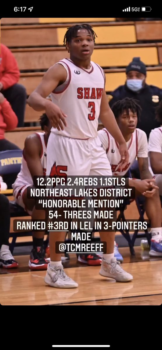 MarvRashad's tweet photo. “..Three Shaw High Basketball seniors were chosen for All-Northeast District Honors..” #YeahShaw 🤞🏾⚫️🔴 @ShawCardinals @NEOZoneHS @OHSAA_Bball https://t.co/IZpxIHoWUy