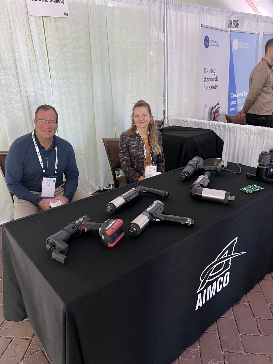 AIMCO (@aimcosolutions) on Twitter photo Come visit Paul Bundy and Skylar Hall at AIMCO’s booth # 406 at the American Clean Power Association (ACP) O&M Conference this week! <a href="/USCleanPower/">American Clean Power (ACP)</a>
#OMS2022 #windenergy #safety #maintenance #windpower Come visit Paul Bundy and Skylar Hall at AIMCO’s booth # 406 at the American Clean Power Association (ACP) O&M Conference this week! <a href="/USCleanPower/">American Clean Power (ACP)</a>
#OMS2022 #windenergy #safety #maintenance #windpower