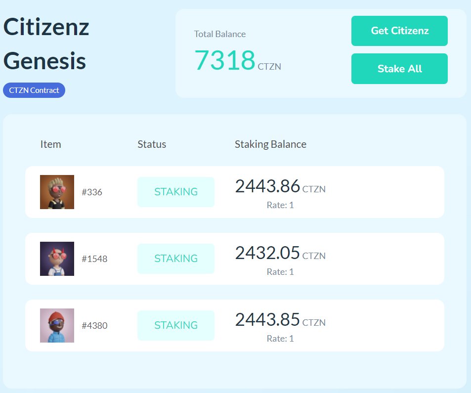 Wow only few days 😍🚀🚀🚀👩‍🚀
<a href="/citizenznft/">Citizenz NFT</a> #NFTstake #NFTSTAKING