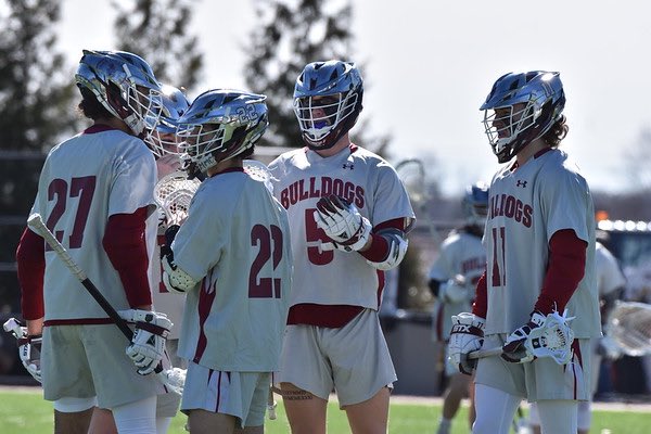 DeanLacrosse's tweet photo. The Bulldogs now improve to 3-0 on the year with a convincing 18-7 victory over the Mitchell College Mariners. #GNAC #Lacrosse #GoBulldogs  
.
.
.
📸 : @Nate_Minese12 https://t.co/axEZwqu2WP