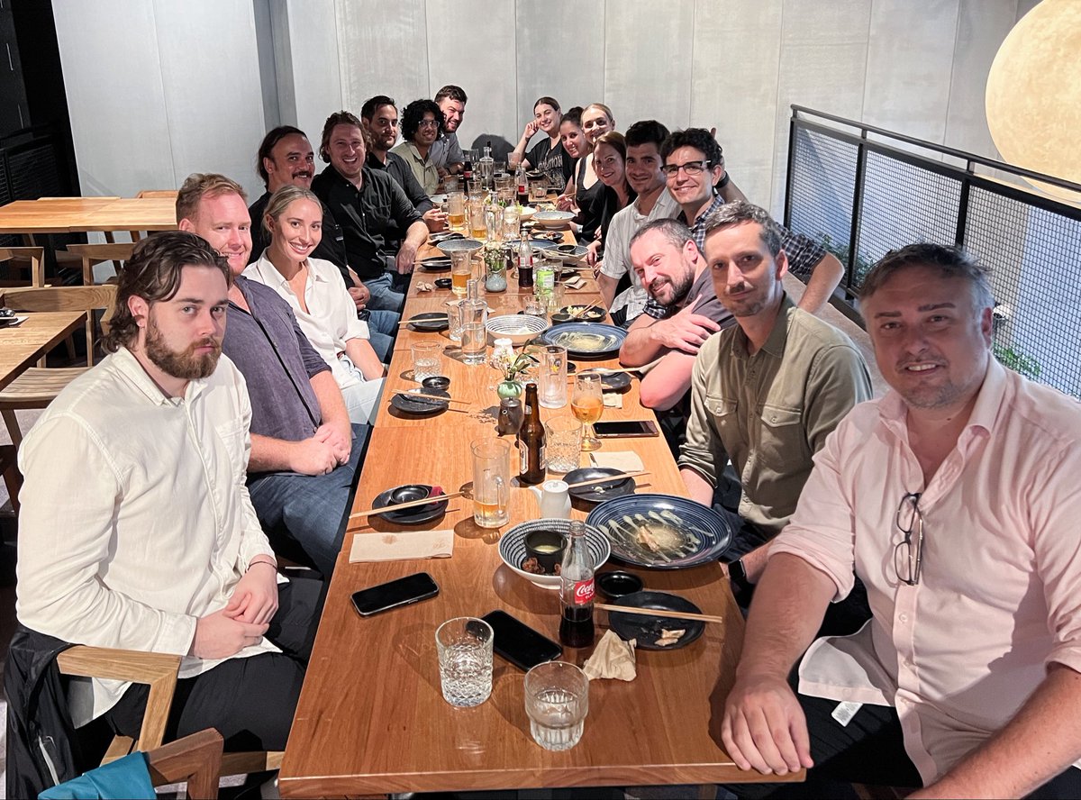 LindaCPearce's tweet photo. Up in Sydney with @DanielCherny to finally meet the @codesportsau team in person. Missed @adampeacock3  but that’s the grand poohbah @AlexBrown77 front right. https://t.co/gBolsOelqR