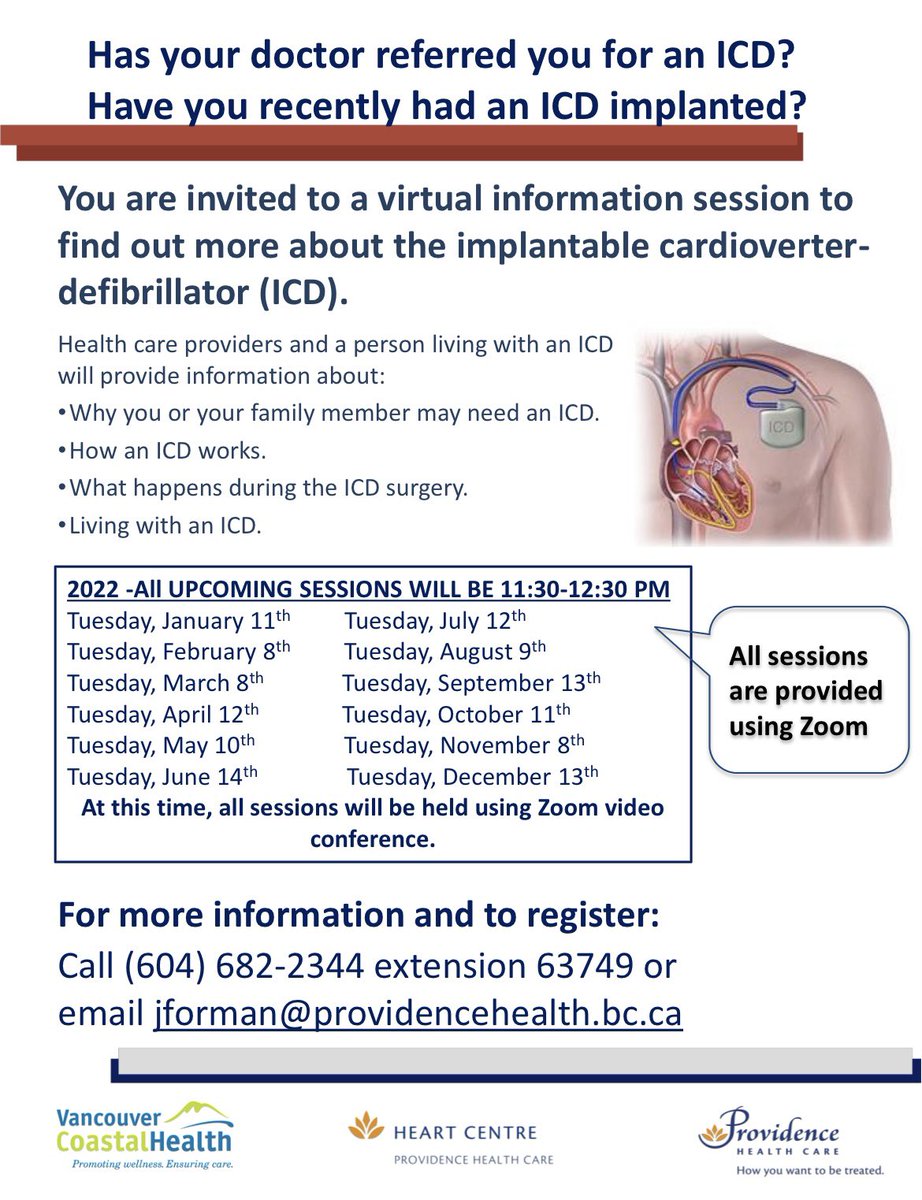 Emily Murtagh (@ecg_emily) on Twitter photo Thanks to our Patient Enhancement Funding from <a href="/helpstpauls/">St Paul's Foundation</a> we were able to deliver our monthly #ICD #PatientEducation class on our very own laptop! š Next session for <a href="/Providence_Hlth/">Providence Health Care</a> and <a href="/VCHhealthcare/">Vancouver Coastal Health</a> patients is on April 12th, book your patient a spot through <a href="/CNSForman/">Jackie Forman</a> Thanks to our Patient Enhancement Funding from <a href="/helpstpauls/">St Paul's Foundation</a> we were able to deliver our monthly #ICD #PatientEducation class on our very own laptop! š Next session for <a href="/Providence_Hlth/">Providence Health Care</a> and <a href="/VCHhealthcare/">Vancouver Coastal Health</a> patients is on April 12th, book your patient a spot through <a href="/CNSForman/">Jackie Forman</a>