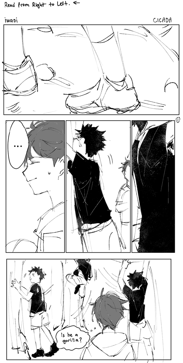 cicada - iwaoi comic [1/2]
#iwaoi #haikyuu 