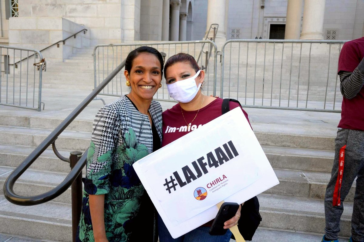 Of the 5.2 million women and girls in LA County, more than 1.8 million are immigrants. 

This #InternationalWomensDay, I was proud to stand with this coalition to demand continued #DueProcess4All LA’s immigrant women, their families &amp; their loved ones.

x.com/CHIRLA/status/…