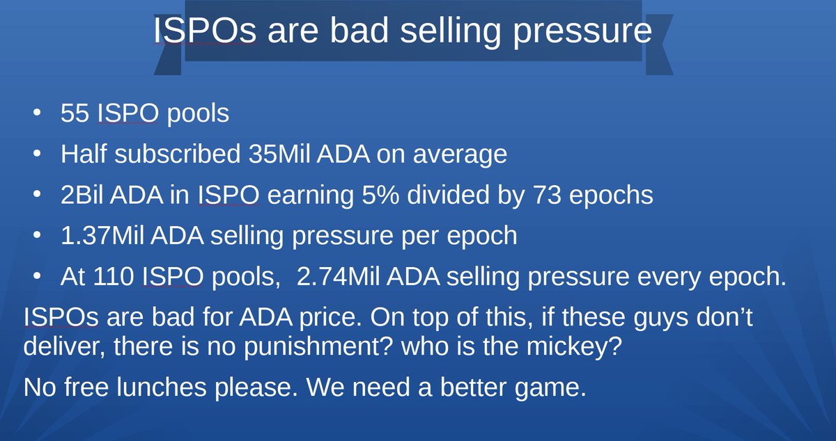 Cwatterer's tweet photo. @conraddit i could not agree more with these...I am moving back and will not contribute to any more ISPOs. ADA tanking is bad for all..too much noisy CNTs at the moment. There has got to be a better way to do this! https://t.co/YRgq7svTlD
