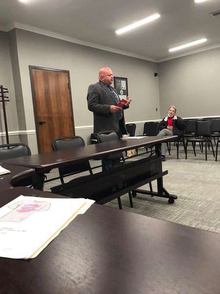 LittleRiverDems's tweet photo. It was great having Chris Wolcott join us for our March meeting. 
Little River County Democrats are excited to have a terrific candidate for State Representative. 
#electchriswolcott #district87 https://t.co/Y8AGGMooyI