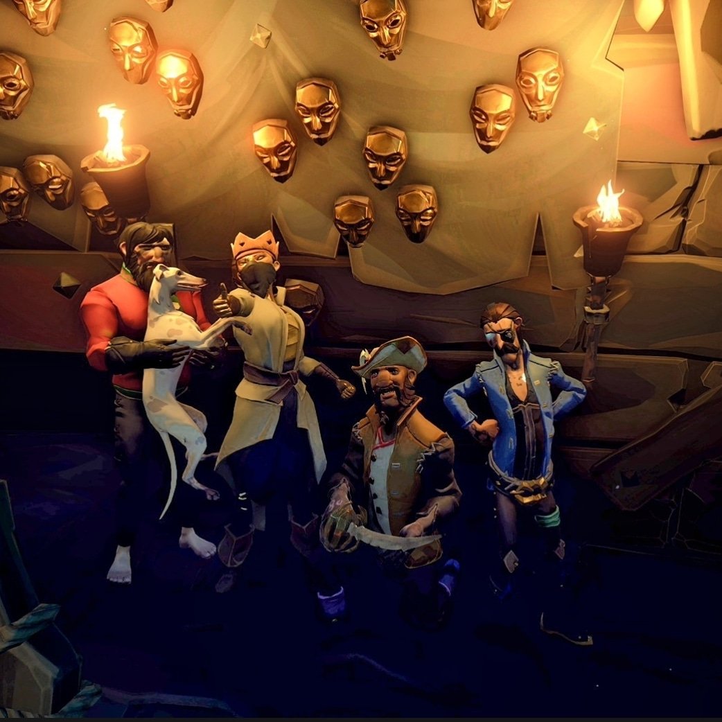 MrCrackMoney's tweet photo. Nothing but good time and memories with this crew!! We sail in different time zones making it tough to sail during the week.π»π»π»
@SeaOfThieves @HuntersCalling #SeaOfThieves #BeMorePirate #hunterscalling #SoTShot https://t.co/4NesL4NDJ0