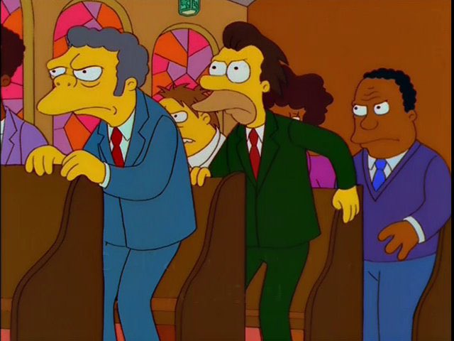 In this shot from “Lisa Gets an A” Dr. Hibbert appears much shorter than normal
