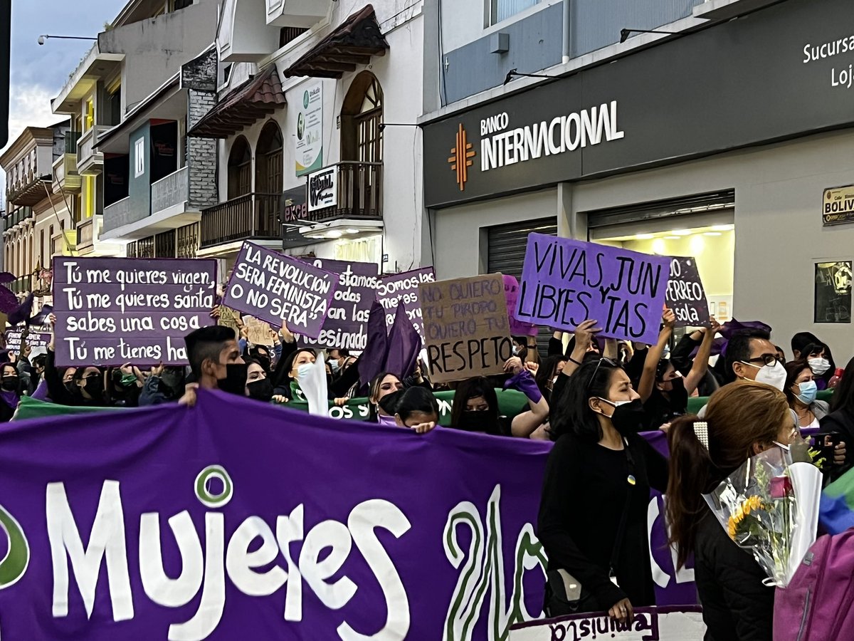 cortizleon's tweet photo. La lucha por el respeto e igualdad debe ser de todos #8Marzo2022 #Loja https://t.co/4QGdhfKTrB