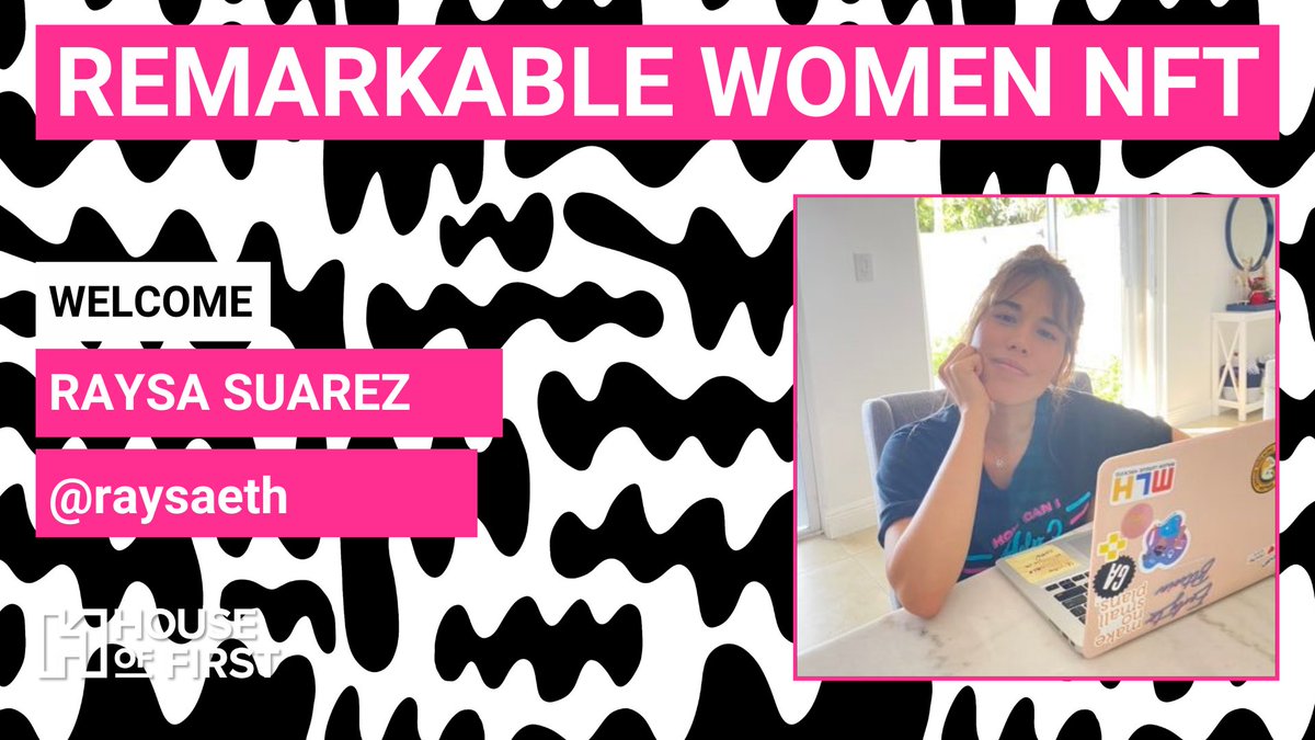 HouseofFirst's tweet photo. Please welcome @raysaeth as our most recent #RemarkableWomenNFT Ambassador! 

Raysa is the founder of @womenintechnft and we are thrilled to have her joining us! 

Soon we'll have more news to share involving Raysa and a few other #RWAmbassadors, just waiting for confirmations! https://t.co/EYFuiwYvt8
