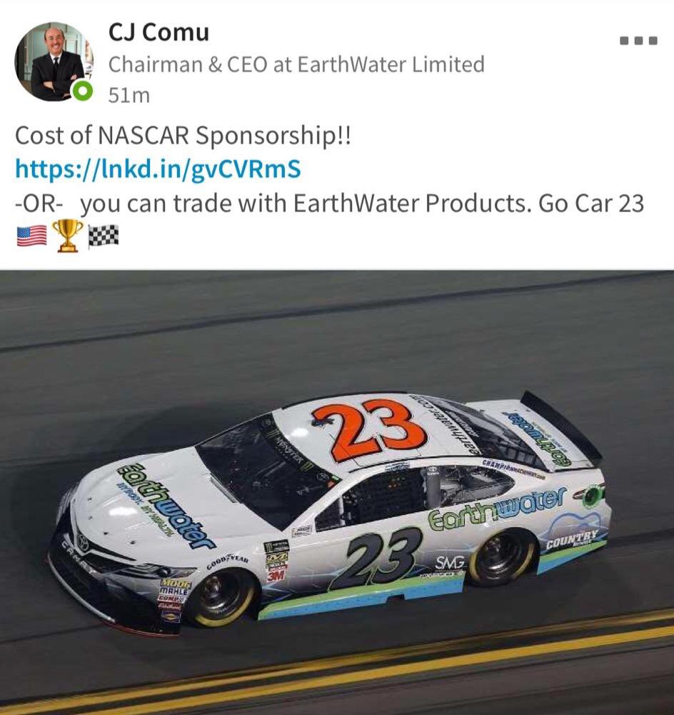 delusion_devine's tweet photo. @TheOrangeCone Earthwater, only because this whole story is crazy from the owner of the company selling fake stock, to getting the sponsorship for product trade and now being in jail https://t.co/8ei0J1BAkD