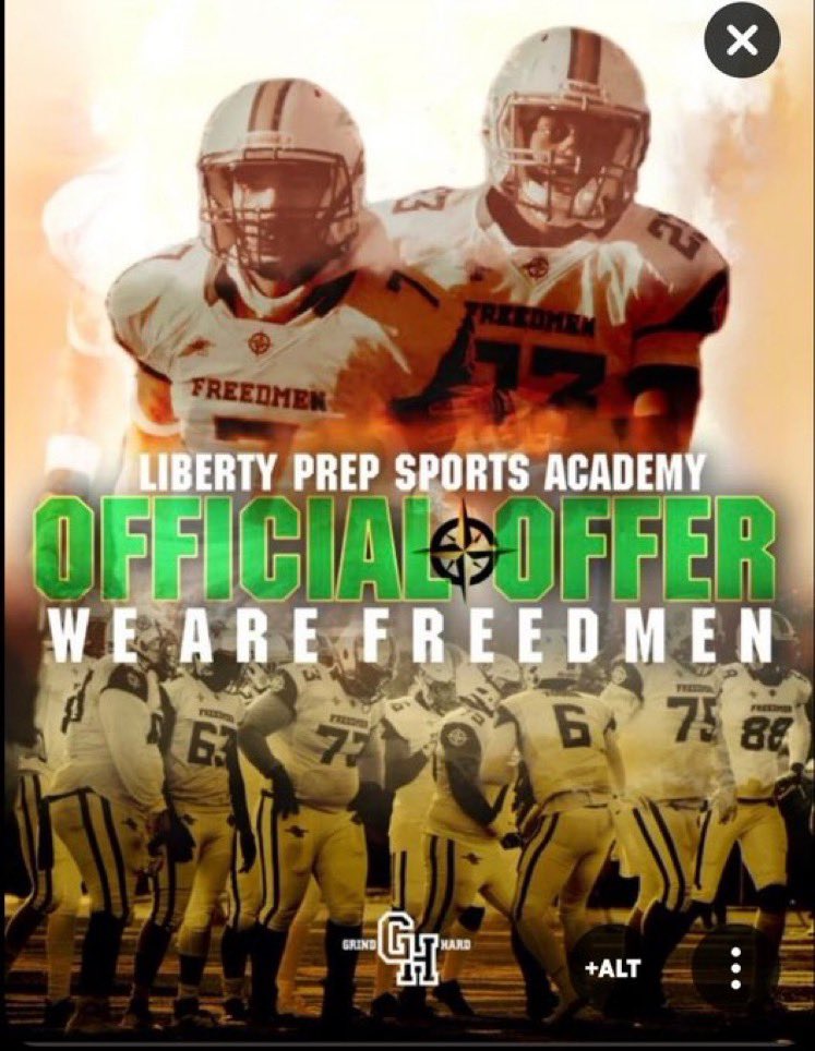 MajohnnyG's tweet image. I am beyond blessed to receive my first offer and opportunity from Liberty prep  @LPSA_FREEDMEN @GreerSpeed @GreerRecruits @Jared_Ensley50 🟢🟡