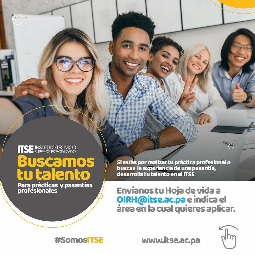 ITSEpma's tweet photo. Ya puedes aplicar para formar parte de nuestro grupo de pasantes y practicantes ITSE, complementa tu carrera en un ambiente profesional.
.
Solo debes enviar tu hoja de vida al correo oirh@itse.ac.pa
.
#prácticaProfesional #Pasantías #SomosITSE #Profesio… https://t.co/CKu9EVNmKw https://t.co/92QWN7Pzzo