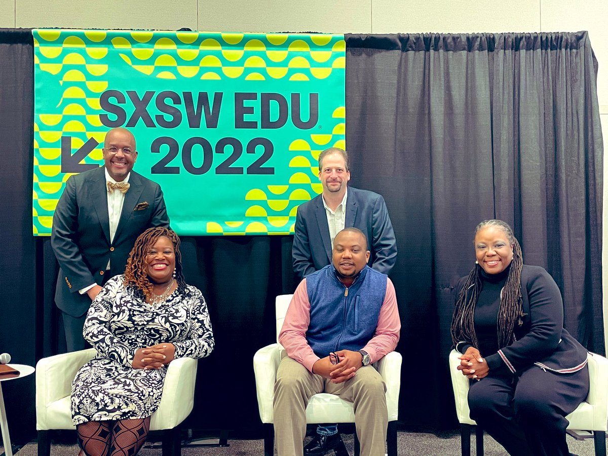 CompleteCollege's tweet image. Wrapped up an insightful day today at @SXSWEDU. 

Thanks to @TerikTidwell &amp;amp; @dc_tech for joining our team to share insights on how #highered leaders can successfully transform the #HBCU #digitallearning experience. #SXSWEDU #SXSW #HBCUDigitalSuccess