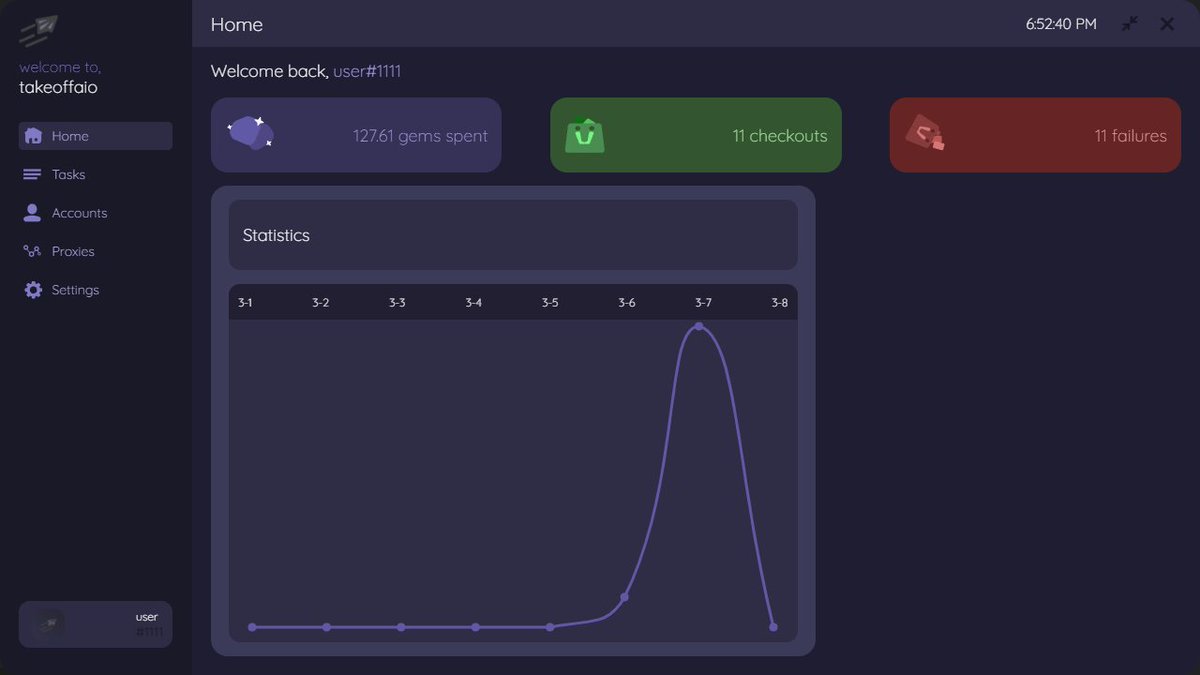 Introducing TakeoffAIO 0.5.0  🪄

With the capability and functionality of TakeoffAIO, you will easily secure comics and collectibles 📖

And yes, the picture below is real from the past two days 😍

Need an early copy?
Like 💜
RT 🔄
Comment why you need us 👇