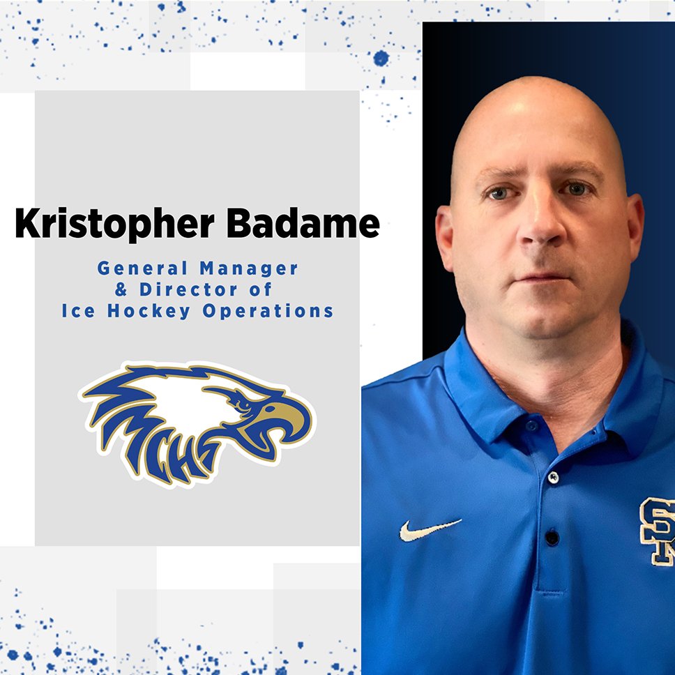 SM appoints Kristopher Badame as the general manager & director of operations for the Eagles ice hockey program. Badame will lead the search for the next head coach. Read more➡️bit.ly/3I7KWJX