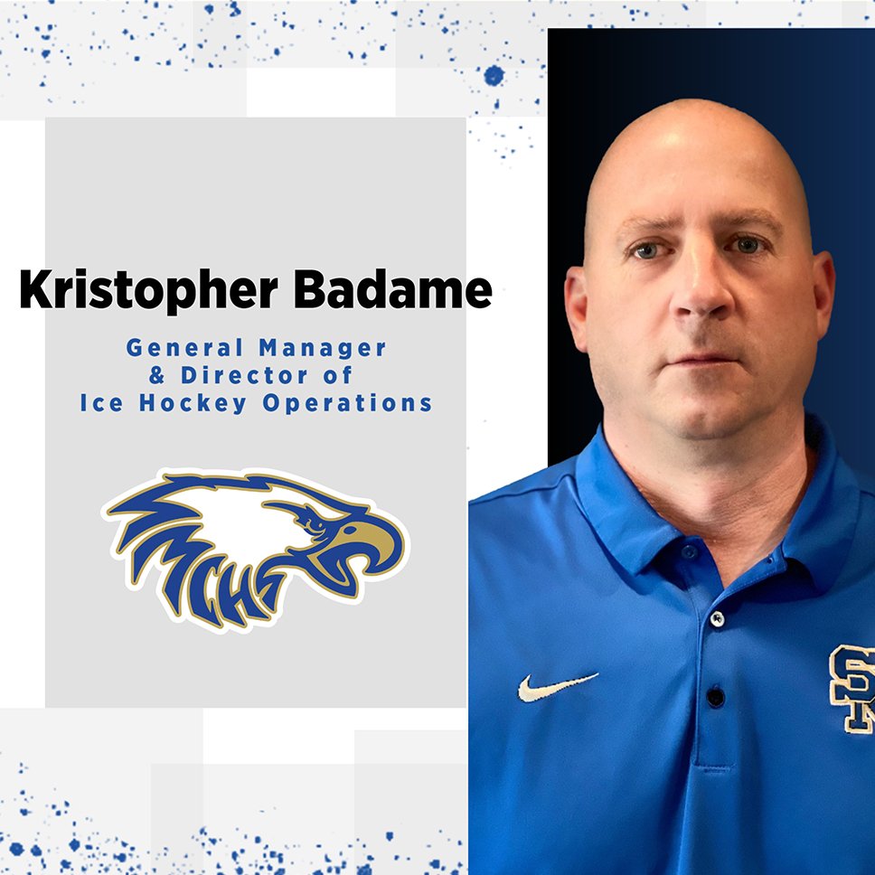 SM appoints Kristopher Badame as the general manager &amp; director of operations for the Eagles ice hockey program. Badame will lead the search for the next head coach. Read more➡️bit.ly/3I7KWJX