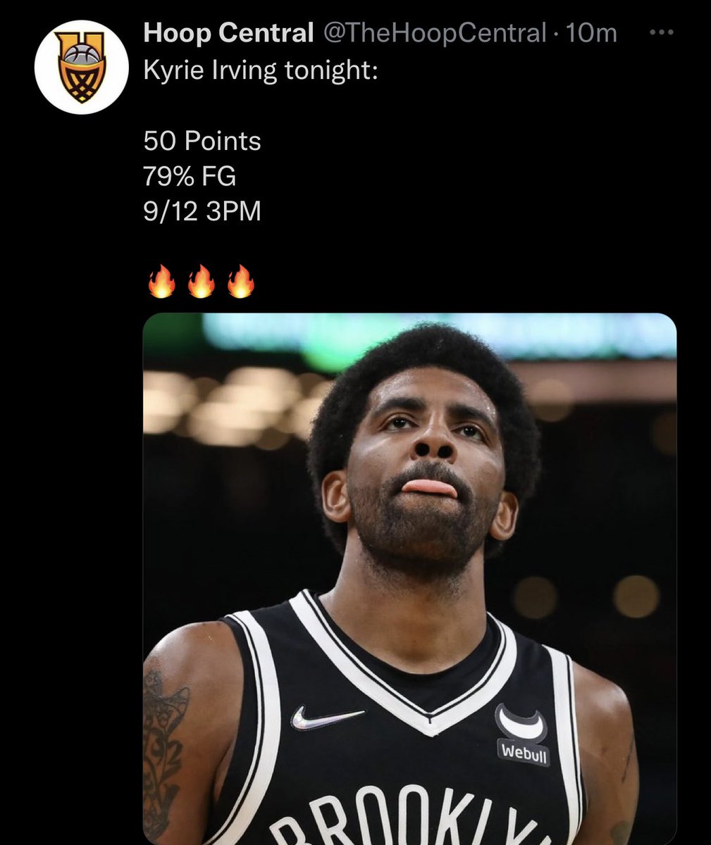 GemDecodes's tweet photo. Kyrie Irving dropped 50 points tonight exactly 50 weeks after his birthday

Darius Garland dropped 41 points tonight exactly 41 days after his birthday  

#scripted https://t.co/j1v0K11jDL