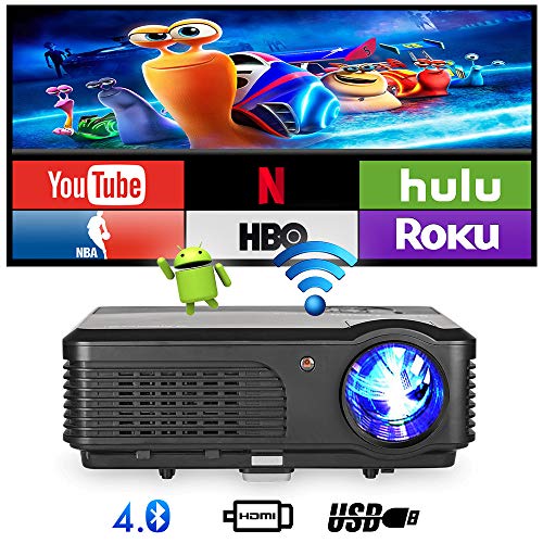 CameraDealUK's tweet image. #VideoProjectors #CameraDeal Wireless Movie Projector with Bluetooth, Smart TV LCD Projector, Supprot HD 50,000 Hrs LED Life 4400 Lumens, Home Cinema… - is.gd/ZZ33Rn