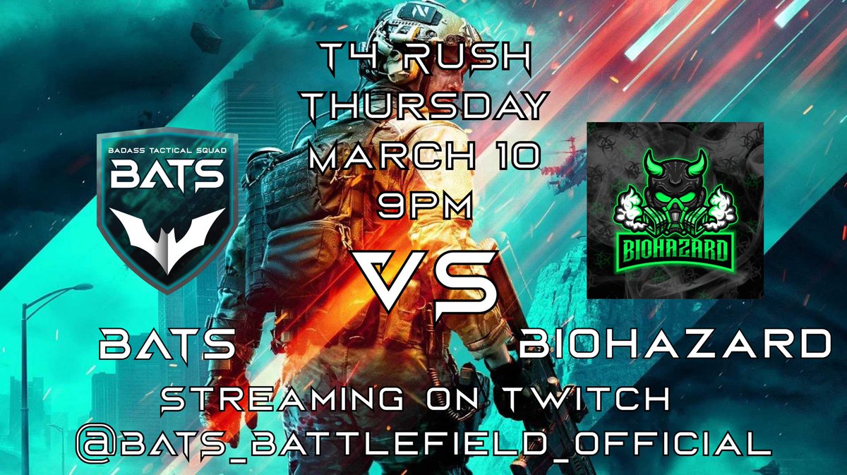 BattlefieldBATS's tweet image. Come pop in and show some love. Make sure you hit that follow button to get notified for all upcoming matches!
m.twitch.tv/bats_battlefie…