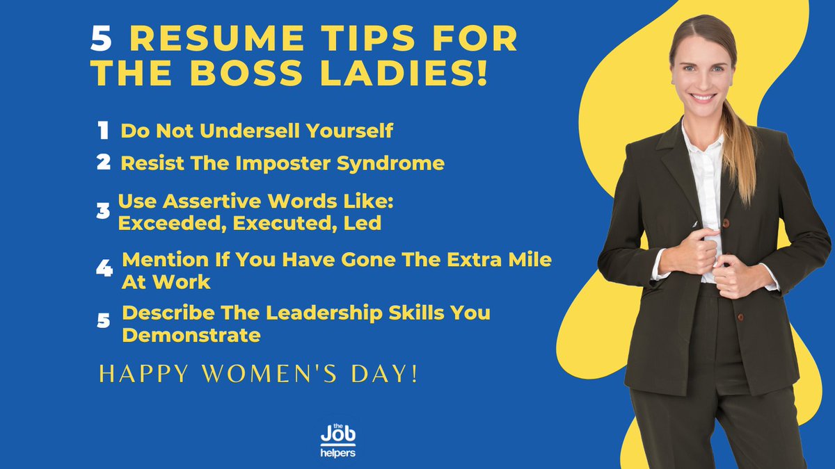 'Empowered Women, Empower The World' ✨⁠⁠
Happy International Women's Day 👸🏻 to all the strong, resilient women out there!

#happywomensday
#thejobhelpers
#bossladies
#resumewritingtips
#leadershiproles
#careercoach
#lifegoals