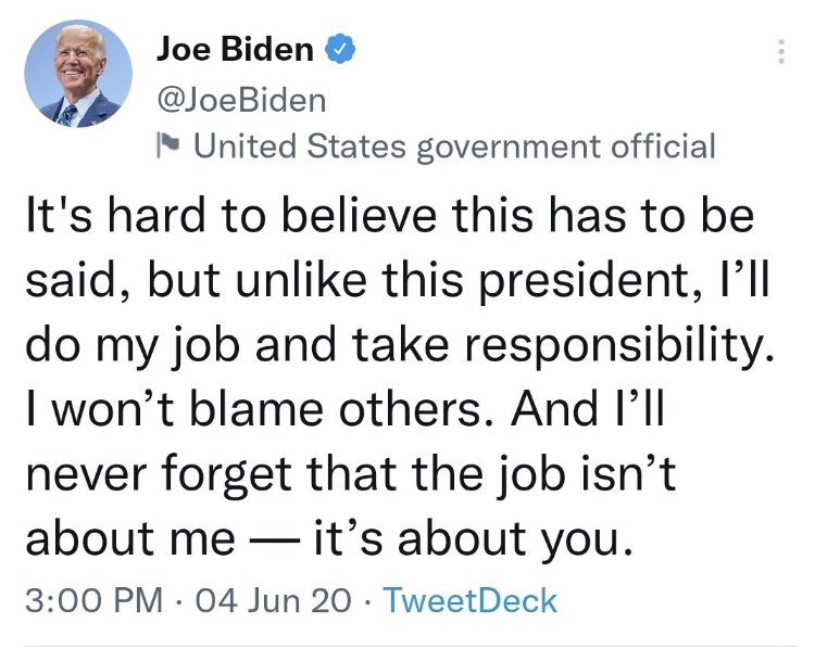 graceisforyou's tweet image. Here’s a thread of some of the people and things Biden has blamed. 🧵