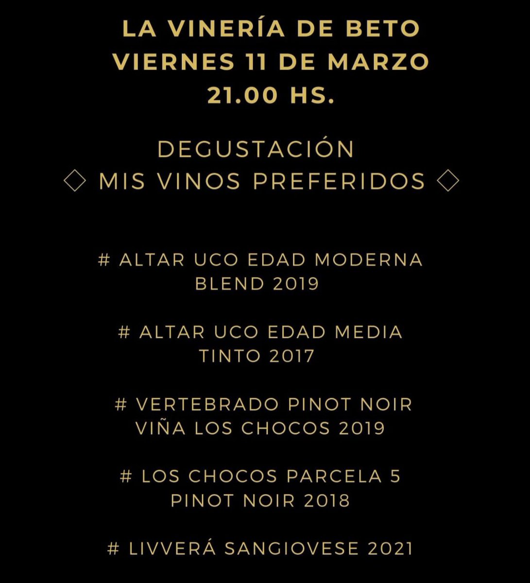 Te llega un WhatsApp invitandote a esta cata... 
Imposible que no te alegre la semana..
@AltarUco <a href="/Germasera/">Germán Masera</a> #winenot #winetasting #winetime #queganasdequeseaviernes
