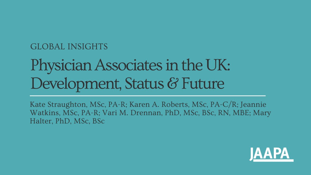 JAAPAonline's tweet photo. Across the pond, the PA profession is growing! Read more about PAs in the UK: https://t.co/8Noym7lUMA https://t.co/m1c9HNXM9n