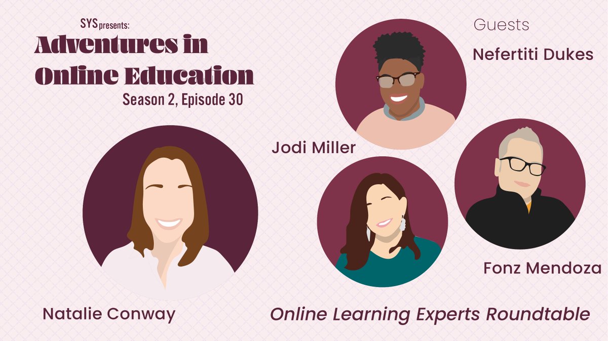 This week's episode is going to be awesome! Previous guests <a href="/NiftyNef/">Nefertiti Dukes</a>, <a href="/TechTeacher1381/">Fonz Mendoza M.Ed., 🎙 Host of @MyEdTechLife</a>, and <a href="/jodes39/">Jodi Miller</a> are coming back for a #roundtable! 

Make sure to tune in Friday!