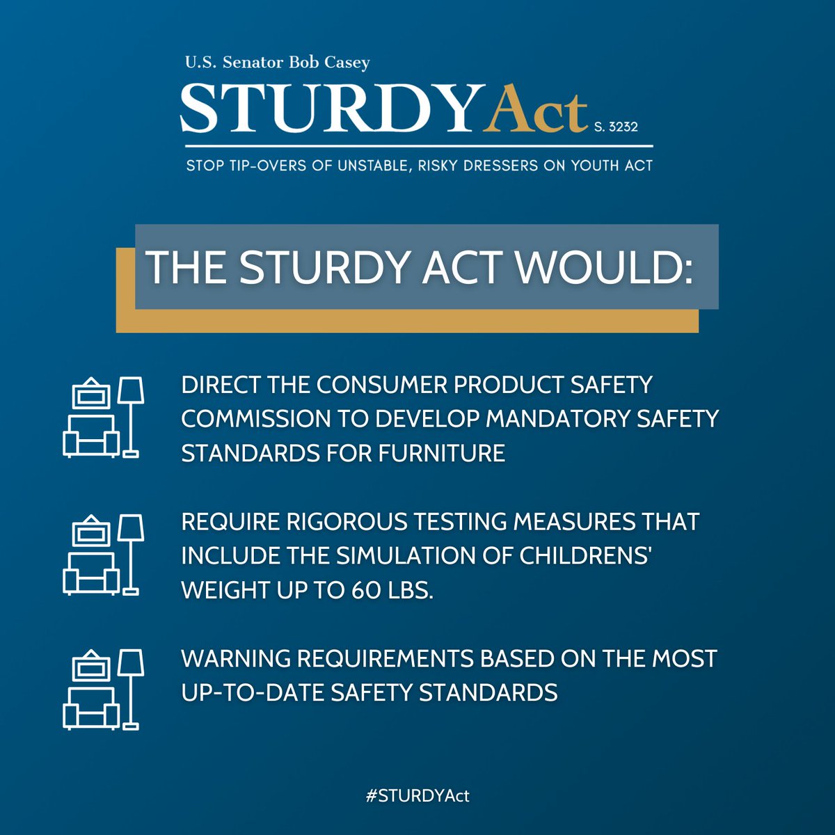 kidsindanger's tweet photo. KID #supportSTURDY because families deserve peace of mind and safe products. Furniture tip-overs have claimed hundreds of lives since 2000 and it’s on the Senate to pass the #STURDYAct to protect our families.

#STURDYAct #stoptipovers https://t.co/LxzFHzXacD