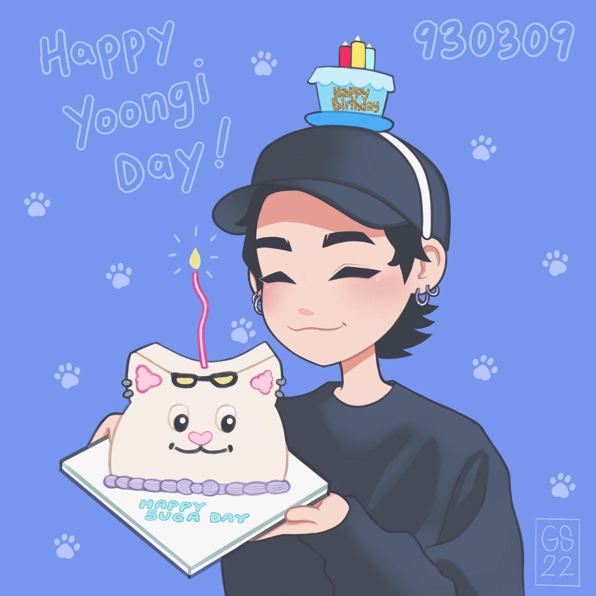 daegubee's tweet photo. Happy Yoongi Day!!💙🐾
#HAPPYSUGADAY 
#슈가생일ㅊㅋ
 #HappyYoongiDay https://t.co/gisHuozEnc