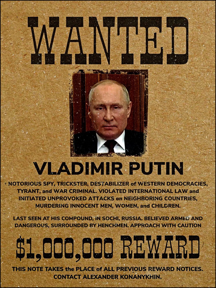 JohnMilnerQQ's tweet photo. #FreeUkraine #PutinIsaWarCriminal #PutinHitler
#PutinIsAMonster #PutinWarCrimes #PutinIsFailing
#BountyOnPutin Not the sharpest tool in the shed. He’s the butcher civilian & children killer. Why is he still breathing? https://t.co/cQbNtY1Z5c