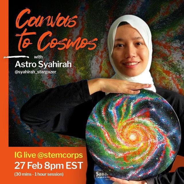 StemCorps's tweet photo. On this #InternationalWomensDay I want to give a shoutout to @catarinammoreno from @mothersinsci for creating these wonderful posters for all my campaigns over the years. Thank you so much 🙇🏽‍♀️ @AstroSyahirah @iamscicomm @radhabharadwaj @IWS_Network @IfThenSheCan https://t.co/L3s2o8jr8f