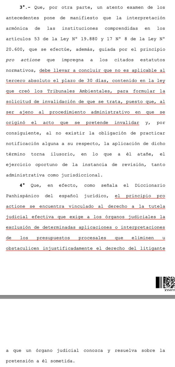 LuisCorderoVega's tweet photo. CS (8.3.2022, rol 122110-2020) reitera: el plazo de 30 días para recurrir al Tribunal Ambiental en el caso de la invalidación ambiental, sólo es exigible para quienes participaron del procedimiento adm. Para los terceros absolutos rige el plazo de 2 años del art. 53 de la LBPA. https://t.co/kc7CcJkVZm