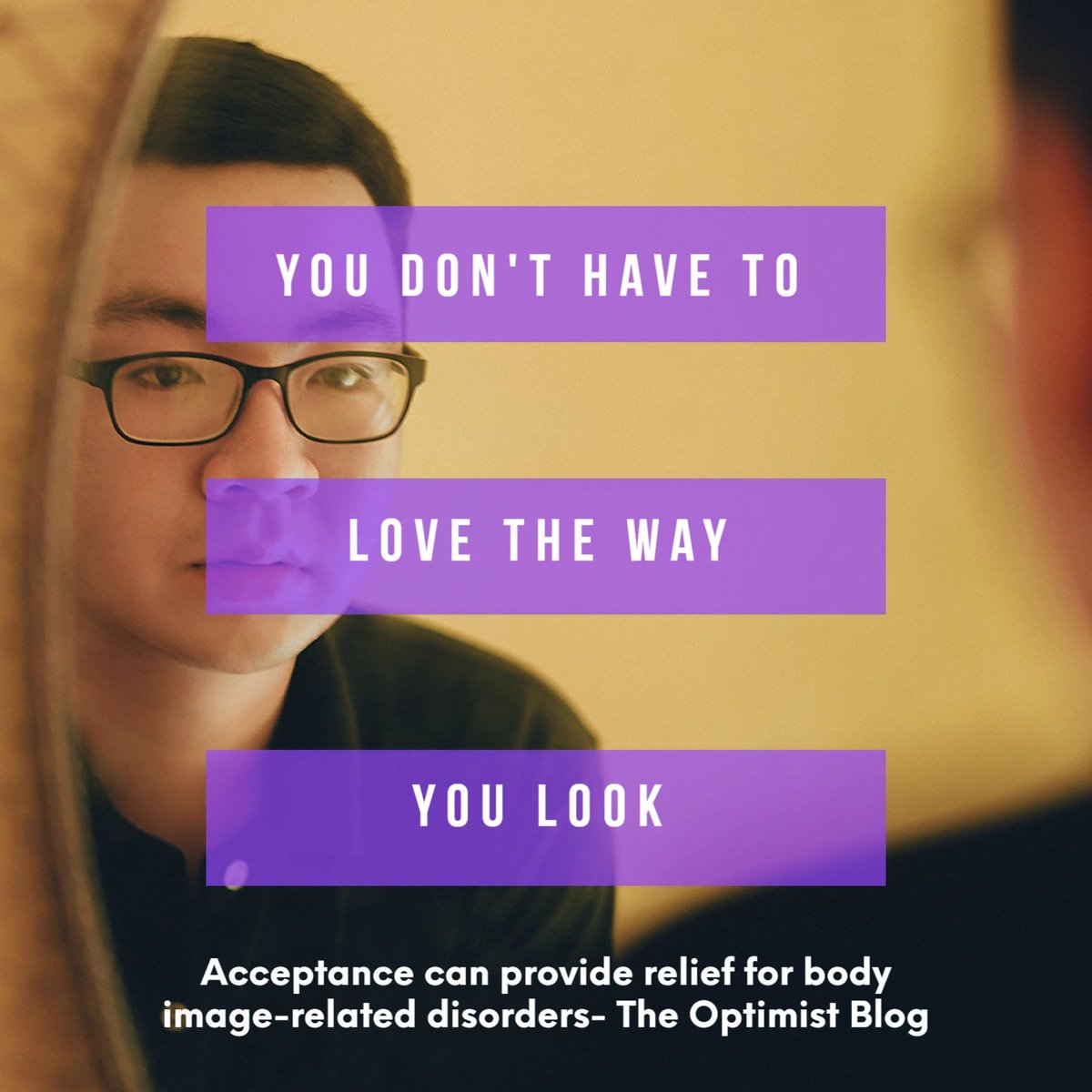 OptimismCouns's tweet photo. Trying to change aspects of one's appearance or how one feels about them can backfire.

Read more about body image and acceptance on our blog- https://t.co/O4cXHxuVro https://t.co/ESzgDJYuHT