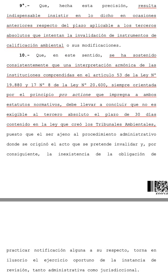 LuisCorderoVega's tweet photo. CS (8.3.2022, rol 122110-2020) reitera: el plazo de 30 días para recurrir al Tribunal Ambiental en el caso de la invalidación ambiental, sólo es exigible para quienes participaron del procedimiento adm. Para los terceros absolutos rige el plazo de 2 años del art. 53 de la LBPA. https://t.co/kc7CcJkVZm