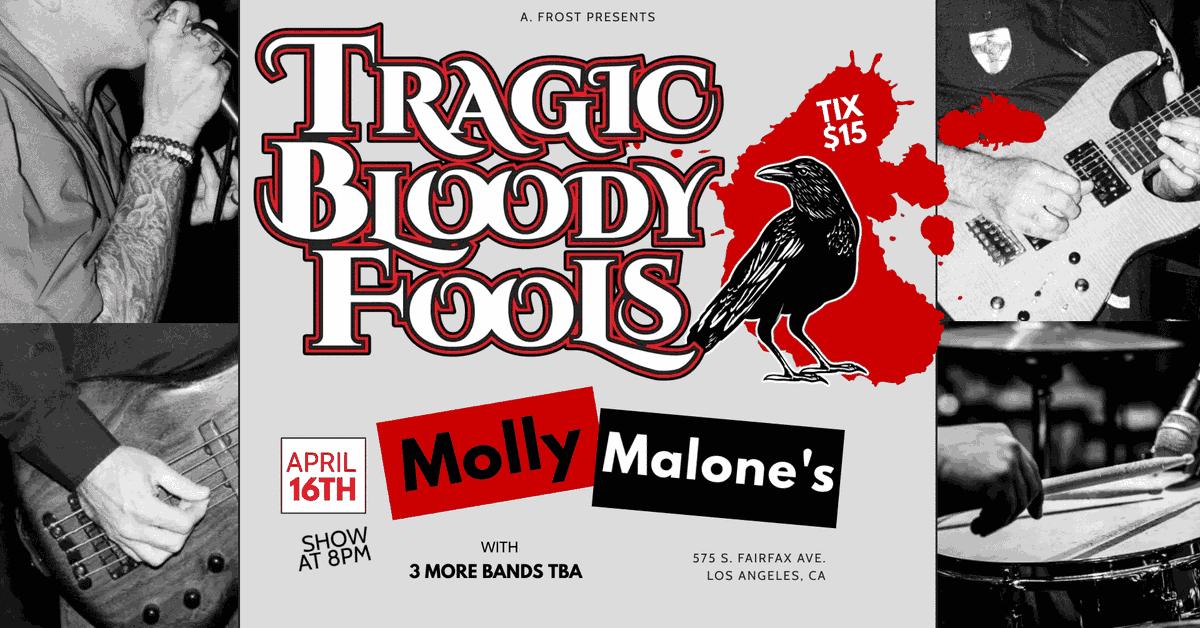 Just added! Two great shows at Molly Malone's in Los Angeles for April | Read more: tinyurl.com/ycfz4jsm |
