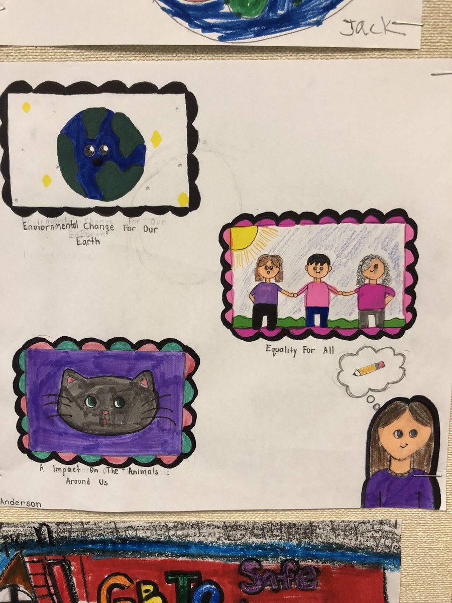 PHSMrsRizzo's tweet photo. Displaying our wishes for the world based on the book Malala’s Magic Pencil. #WomensHistoryMonth #Malala #dream #rizzo247245 https://t.co/Ufnd2Pdoh7