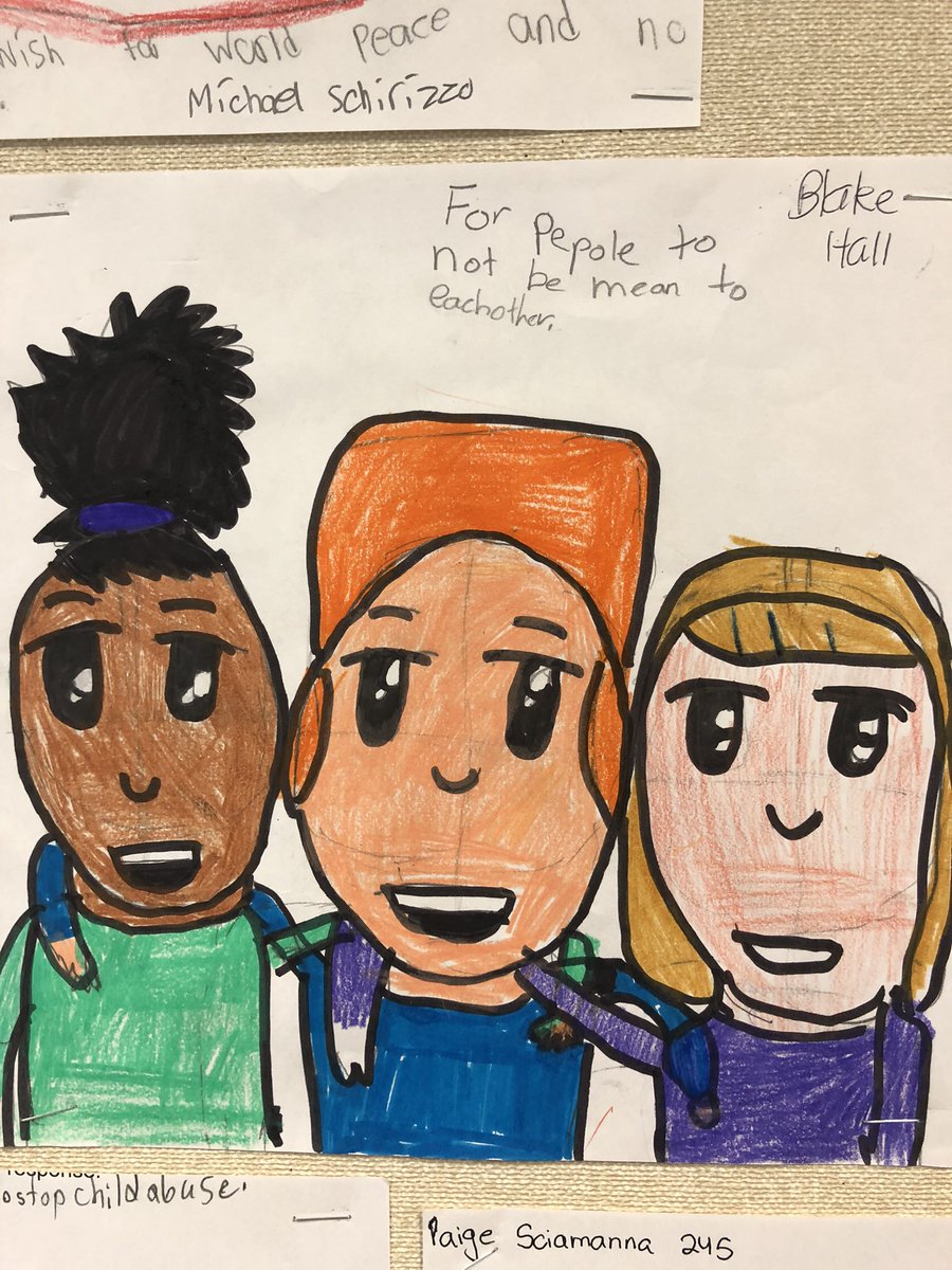 PHSMrsRizzo's tweet photo. Displaying our wishes for the world based on the book Malala’s Magic Pencil. #WomensHistoryMonth #Malala #dream #rizzo247245 https://t.co/Ufnd2Pdoh7