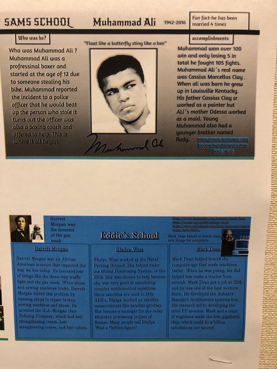 PHSMrsRizzo's tweet photo. Completed our Black History Month Bulletin Board celebrating famous inventors, activists, athletes and more! #February #BlackHistoryMonth #celebrate #honor #rizzo247245 https://t.co/XDDmqM8AuF