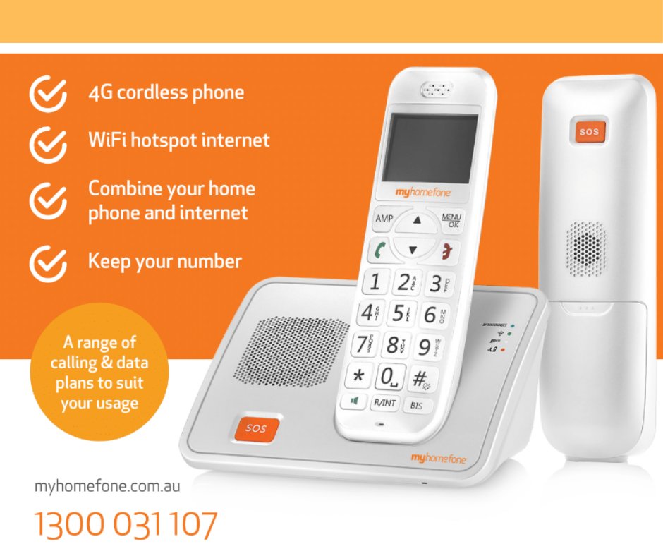 myhomefone's tweet photo. #myhomefone is a smart, simple, communications solution to support seniors #livingindependently at home. It's a fully integrated home phone and internet alternative using the 4G mobile network and doesn't need the NBN. #assistedliving #agedcare #agedcarecrisis #talkingagedcare https://t.co/GoDI1OqLxN