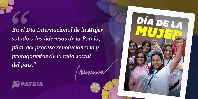 MSVEnLinea's tweet photo. #ÚLTIMAHORA ||  Inicia la entrega del Bono Día de la Mujer enviado por nuestro Pdte. @NicolasMaduro a través del Sistema @CarnetDLaPatria.

La entrega tendrá lugar entre los días 8 al 18 de marzo de 2022.

@MSVEnContacto #TuiteroPatria #08Mar #MujerEsPatria https://t.co/Nb8XzHyypS