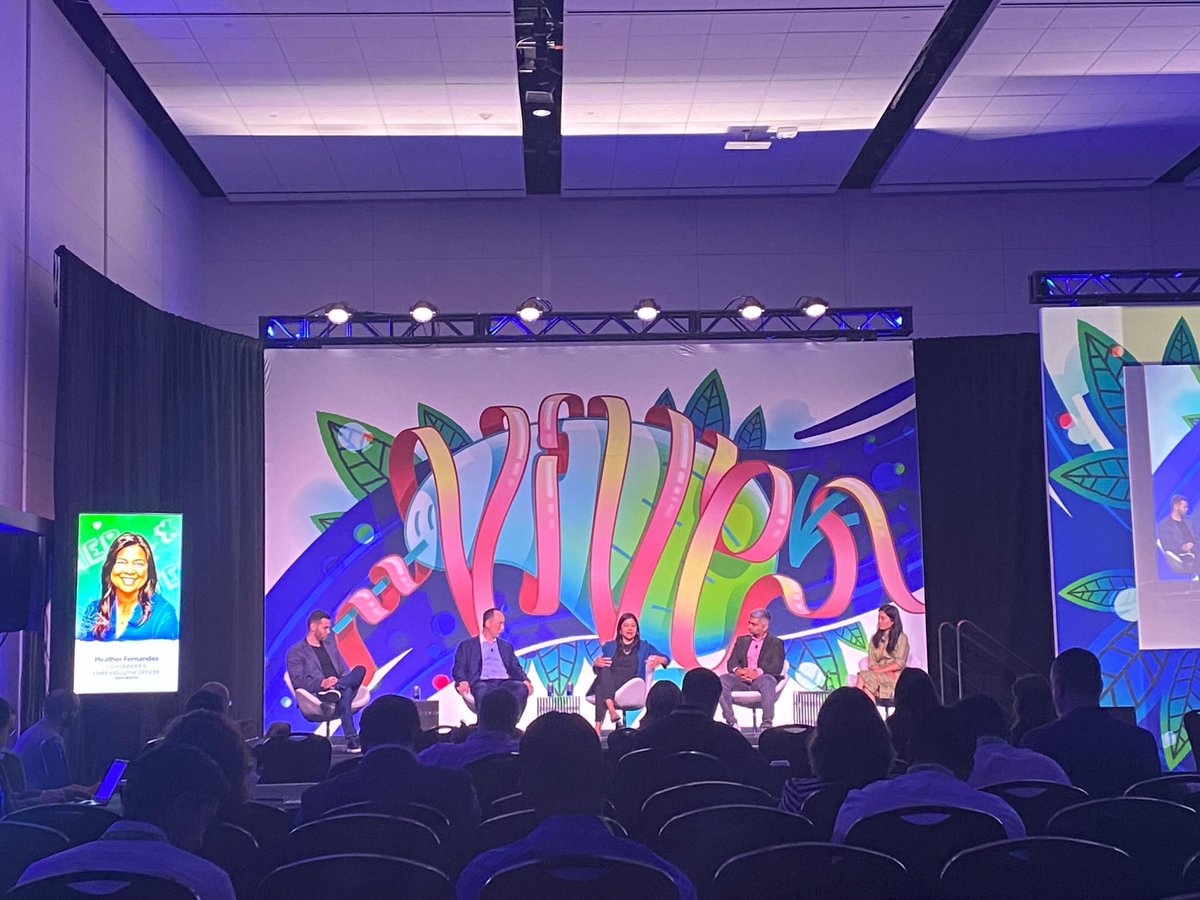 heathermirj's tweet photo. Who knew that a panel about automating administrative workflows and teaching algorithms to massively expand clinical access would be so damn fun! Kudos to this great panel at #ViVE2022 https://t.co/qJM5KDRewL