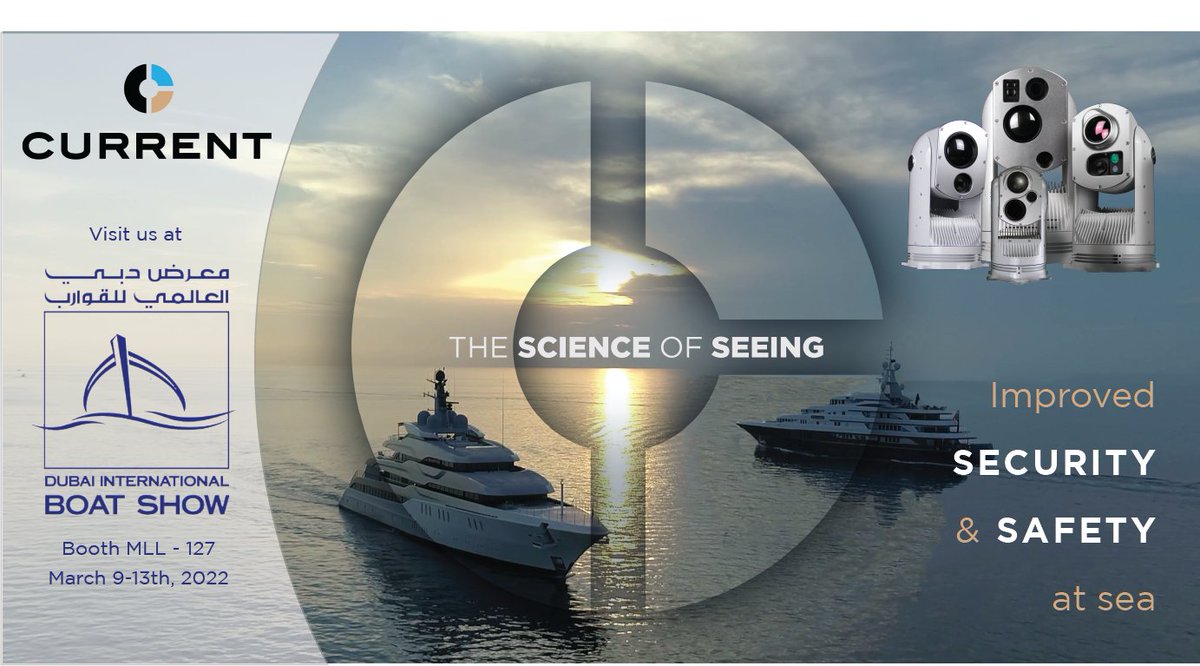 Looking forward to the Dubai International Boat Show running March 9th - 13th!

You can find us at Booth MLL - 127!

#infrared #thermalcamera #situationalawareness #yacht #superyacht #nightvision #dubai #nonlethaldeterrent