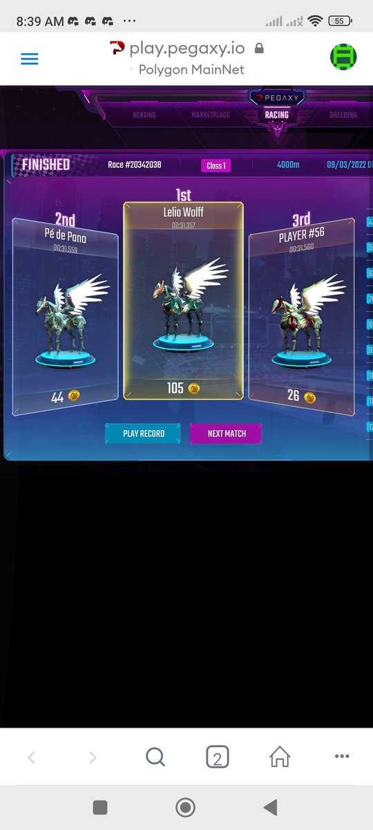IMSYCathy01's tweet photo. Bawi agad, 😍😍😍 second win namin hahaha @ImmortalSynG
#ImmortalSyndicateGuild
#pegaxy
#forevergrateful
#GandangLahi
#yobinatics
#fujidensio
#sneakygo https://t.co/tkRnUKGamn