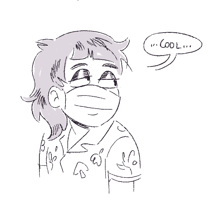 i went out to grab coffee earlier and ran into this guy. i don't think my response was what he expected