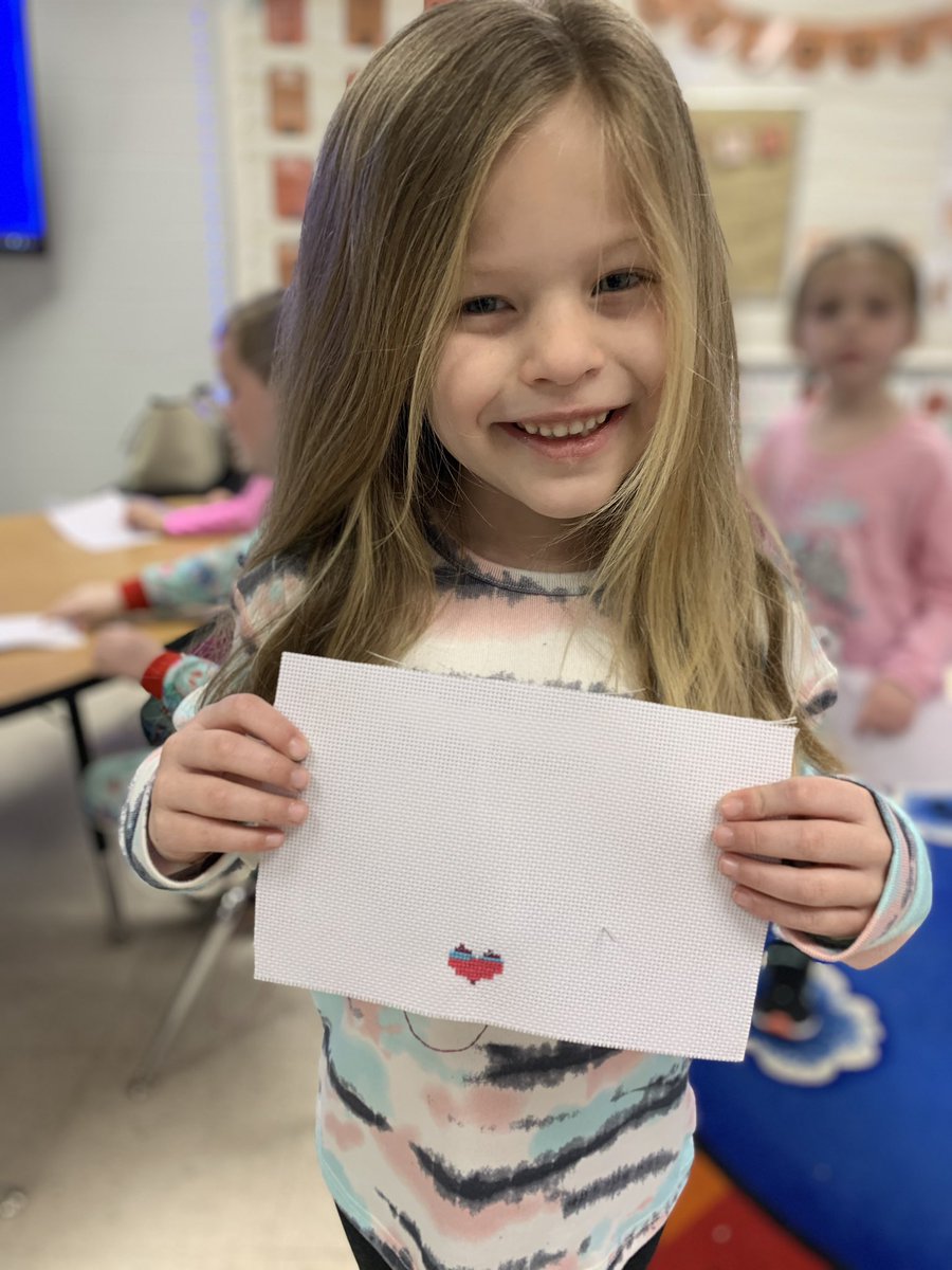AMcCubbinTeach's tweet photo. Cross stitching in my passion ignite class 🥰🪡 https://t.co/7xNf3k8e2i