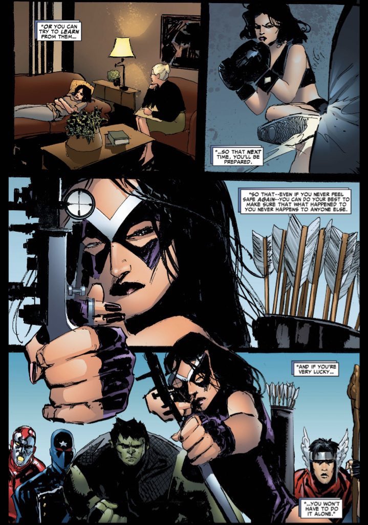 mklmao_'s tweet photo. Omg happy woman’s day to Kate Bishop. A girl who went through horror and overcame it, understood her place of privilege in the world and tries to help those less fortunate than her, and uses her strength to fight for others who don’t have it. An icon and legend. https://t.co/AlCRcKGCnu