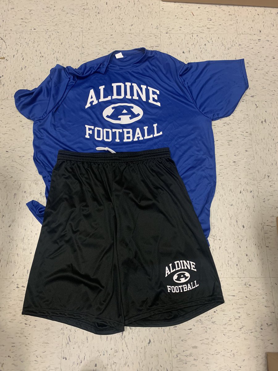 Just a sneak peek of our new off season gear. We’ll break them out after spring break. Step by step we’re moving forward. 2 days into our 2nd tests for maxes and we have already shown huge gains!!! #BlueBloods