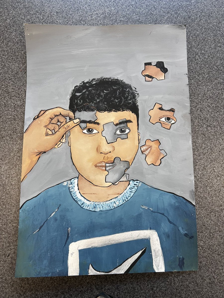 LydBerndt's tweet photo. Look at these rad portraits some of my painting students did. #edisonhs @SAISD https://t.co/rRD9UJ8bVm